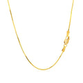 14k Yellow Gold Octagonal Shiny Snake Chain (0.85 mm) by Avera Group