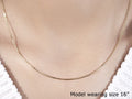 14k Yellow Gold Octagonal Shiny Snake Chain (0.85 mm) by Avera Group