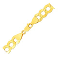 14k Yellow Gold Solid Curb Bracelet 10.0mm by Avera Group