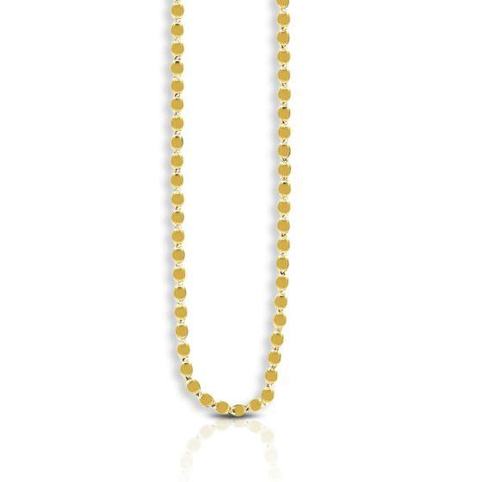 14k Yellow Gold Oval Mirror Chain (2.20 mm) by Avera Group
