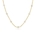 14k Yellow Gold CZ By the Yard Long Links by Avera Group