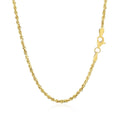 10k Yellow Gold Solid Diamond Cut Rope Chain (2.00 mm) by Avera Group