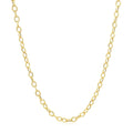 14k Yellow Gold Pendant Chain with Textured Links (2.50 mm) by Avera Group