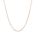14k Rose Gold Classic Box Chain (0.73 mm) by Avera Group