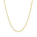 14k Yellow Gold Diamond Cut Cable Link Chain 1.4mm by Avera Group