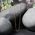 14k Yellow Gold Diamond Cut Cable Link Chain 1.4mm by Avera Group