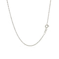 10k White Gold Singapore Chain (1.10 mm) by Avera Group