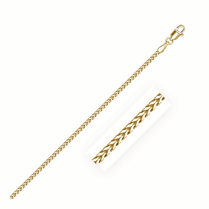 14k Yellow Gold Franco Chain (1.60 mm) by Avera Group