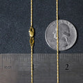 14k Yellow Gold Lumina Pendant Chain (0.90 mm) by Avera Group