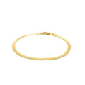 3.0mm 14k Yellow Gold Super Flex Herringbone Bracelet by Avera Group