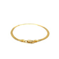 3.0mm 14k Yellow Gold Super Flex Herringbone Bracelet by Avera Group