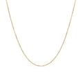 14k Yellow Gold Cable Link Chain (0.50 mm) by Avera Group