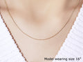 14k Yellow Gold Cable Link Chain (0.50 mm) by Avera Group