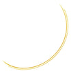 3.0 mm 14k Two Tone Gold Reversible Omega Necklace by Avera Group