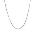 14k White Gold Round Box Chain (1.30 mm) by Avera Group
