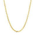 18k Yellow Gold Diamond Cut Cable Link Chain (2.60 mm) by Avera Group