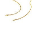 18k Yellow Gold Diamond Cut Cable Link Chain (2.60 mm) by Avera Group