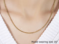 18k Yellow Gold Diamond Cut Cable Link Chain (2.60 mm) by Avera Group
