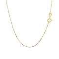 10k Yellow Gold Classic Box Chain (0.45 mm) by Avera Group