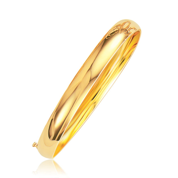 Classic Bangle in 14k Yellow Gold (8.0mm) by Avera Group