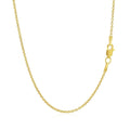 14k Yellow Gold Forsantina Lite Cable Link Chain (1.50 mm) by Avera Group