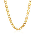 14k Yellow Gold Solid Miami Cuban Chain (6.00 mm) by Avera Group
