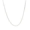 Sterling Silver Rhodium Plated Cable Chain (0.80 mm) by Avera Group