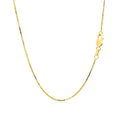 18k Yellow Gold Box Chain 0.8mm (0.78 mm) by Avera Group