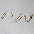 18k Yellow Gold Box Chain 0.8mm (0.78 mm) by Avera Group