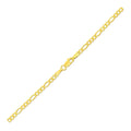 14k Yellow Gold Solid Figaro Bracelet (2.80 mm) by Avera Group