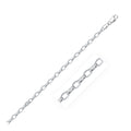 3.2mm 14k White Gold Oval Rolo Bracelet by Avera Group