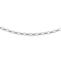 3.2mm 14k White Gold Oval Rolo Bracelet by Avera Group