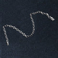 3.2mm 14k White Gold Oval Rolo Bracelet by Avera Group