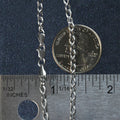 3.2mm 14k White Gold Oval Rolo Bracelet by Avera Group
