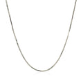 14k White Gold Adjustable Snake Chain (0.80 mm) by Avera Group