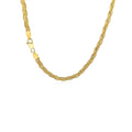 14k Yellow Gold Braided Chain (3.50 mm) by Avera Group