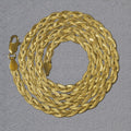 14k Yellow Gold Braided Chain (3.50 mm) by Avera Group
