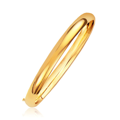 Classic Bangle in 14k Yellow Gold (6.00 mm) by Avera Group