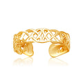 14k Yellow Gold Toe Ring in a Celtic Knot Style by Bids.com
