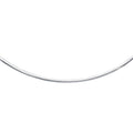 14k White Gold Chain in a Classic Omega Design (4.00 mm) by Avera Group