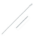 Rhodium Plated 1.7mm Sterling Silver Sparkle Style Chain by Avera Group