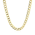 14k Yellow Gold Curb Chain (5.30 mm) by Avera Group
