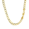 14k Yellow Gold Curb Chain (5.30 mm) by Avera Group