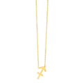 14K Yellow Gold Sagittarius Necklace by Avera Group