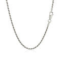 Sterling Silver 1.8mm Diamond Cut Rope Style Chain by Avera Group