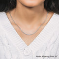Sterling Silver 1.8mm Diamond Cut Rope Style Chain by Avera Group