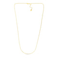 14k Yellow Gold Adjustable Rope Chain (0.95 mm) by Avera Group