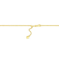 14k Yellow Gold Adjustable Rope Chain (0.95 mm) by Avera Group