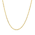 14k Yellow Gold Solid Diamond Cut Rope Chain (1.60 mm) by Avera Group