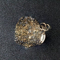 Diamond Cut Bead Links Pendant Chain in Two Tone Gold (3.50 mm) by Avera Group